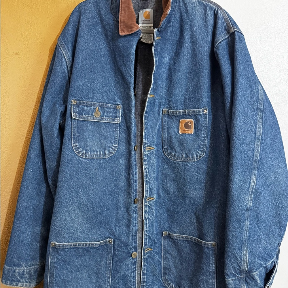Mens Carhartt Jean jacket blanket lined